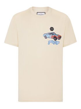 PHILIPP PLEIN PHILIPP PLEIN T-Shirt 21095 Beżowy Regular Fit