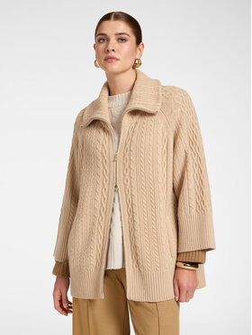 Elena Mirò Elena Mirò Sweter M113E002113N0A2 Kremowy Over Fit