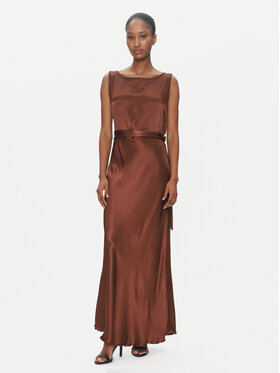 ViCOLO ViCOLO Официална рокля TD0766 Кафяв Regular Fit