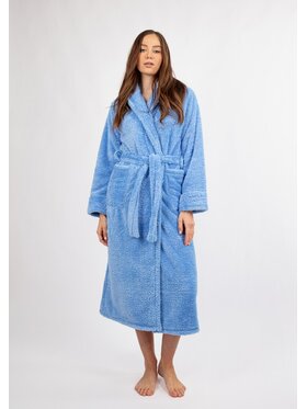 DKaren Lingerie DKaren Lingerie Szlafrok Eliza Długa Niebieski