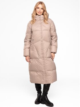 Perso Perso Kurtka damska BLH253527FX Beżowy Regular Fit