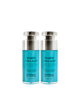 Erthskin London Erthskin London 2x Serum naprawcze z kolagenem morskim na noc Serum