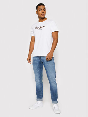 Pepe Jeans T-shirt Eggo PM508208 Bijela Regular Fit