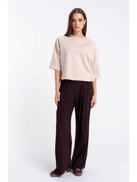 CLICK CLICK Μπλουζάκι 10-6920 Μπεζ Straight Fit