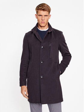 Boss Boss Manteau en laine H-Hyde-Standup-C-234 50502271 Bleu marine Regular Fit