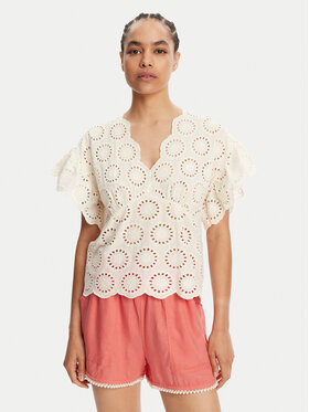 TWINSET TWINSET Blúz 251TT2364 Ekru Loose Fit
