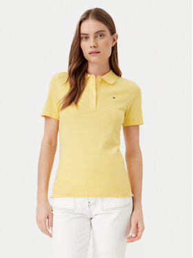 Tommy Hilfiger Tommy Hilfiger Polo marškinėliai 1985 WW0WW43225 Geltona Slim Fit