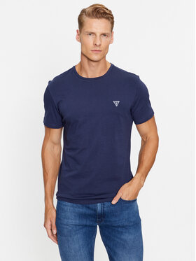 Guess Guess T-shirt U97M00 K6YW1 Bleu marine Slim Fit