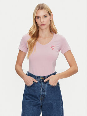 Guess Guess Tričko W2YI45 J1314 Ružová Slim Fit