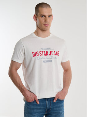 BIG STAR BIG STAR T-Shirt MESSERET_100_150 Biały Oversize