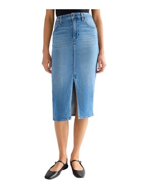 Wrangler Wrangler Spódnica jeansowa 112378225 Niebieski Regular Fit
