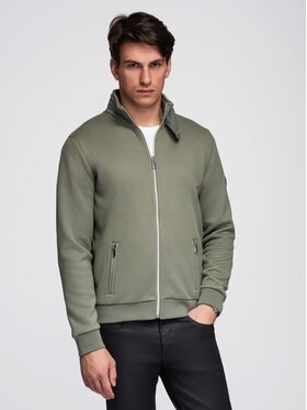 Ombre Ombre Kurtka przejściowa C645 Khaki Regular Fit