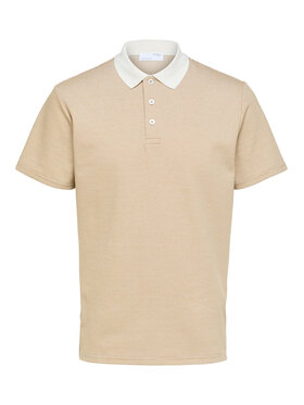 Selected Homme Selected Homme Polo 16088538 Beige Regular Fit