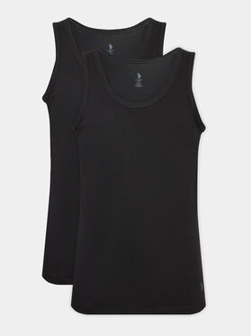 U.S. Polo Assn. U.S. Polo Assn. Комплект от 2 броя топове 80188 Черен Regular Fit