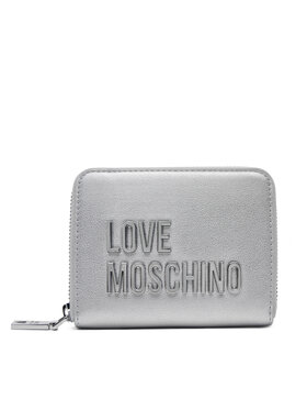LOVE MOSCHINO LOVE MOSCHINO Mały Portfel Damski JC5613PP1MKD196B Srebrny