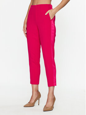 ViCOLO ViCOLO Kalhoty z materiálu TR0251 Růžová Regular Fit