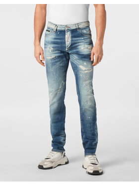PHILIPP PLEIN PHILIPP PLEIN Jeansy 21677 Niebieski jasny Straight Leg