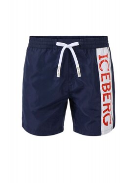 Iceberg Iceberg Szorty kąpielowe ICE2MBM02 Granatowy Regular Fit