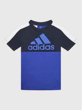 adidas adidas Tričko B Cb Logo HC5651 Modrá Regular Fit