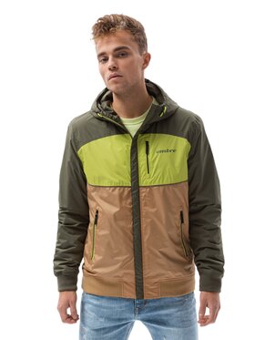 Ombre Ombre Bunda pro přechodné období C447 Zelená Regular Fit