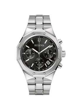 Bulova Bulova Zegarek 96B410 Srebrny