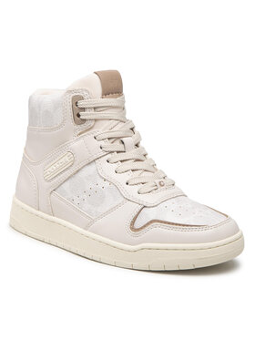 Coach Tenisice Hi Top Coated Canvas CD304 Bež