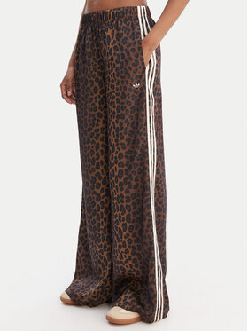 adidas adidas Spodnie dresowe Satin KA2666 Brązowy Wide Leg