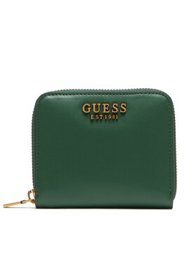 Guess Guess Portefeuille femme petit format Laurel Slg Small Zip Around SWVB85 00370 Vert