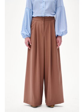 blue shadow blue shadow Spodnie damskie Vida Brązowy Regular Fit