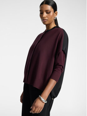 Elena Mirò Elena Mirò Sweter S613E003774N039 Bordowy Boxy Fit