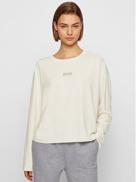 BOSS Boss Bluzka C_Elina_Active 50456738 Biały Relaxed Fit