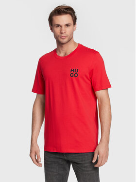 Hugo Hugo T-Shirt Dimento 50477006 Czerwony Regular Fit