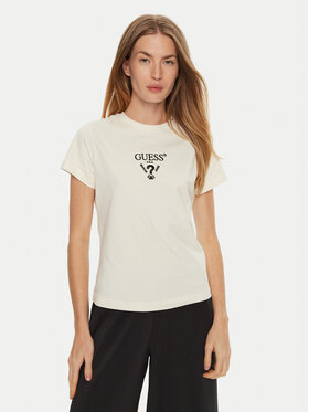 Guess Guess T-Shirt Colette V4YI21 KCDH1 Bílá Regular Fit