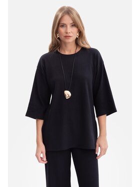 BeWear BeWear Bluzka b301 Czarny Baggy Fit