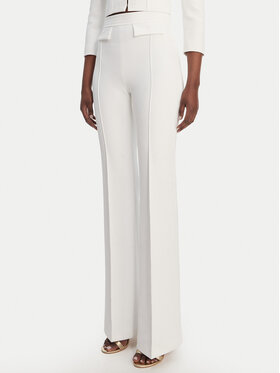 Elisabetta Franchi Elisabetta Franchi Bavlnené nohavice PA-171-61E2-V320 Biela Regular Fit