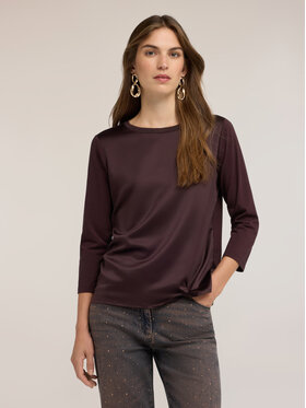 Motivi Motivi T-Shirt G064W503695N032 Brązowy Regular Fit