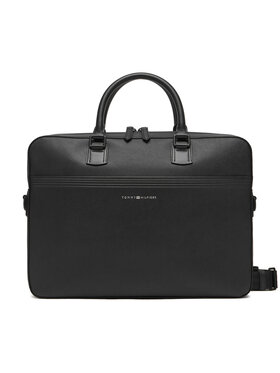 Tommy Hilfiger Tommy Hilfiger Torba na laptopa Th Business Leather Comp Bag AM0AM13214 Czarny