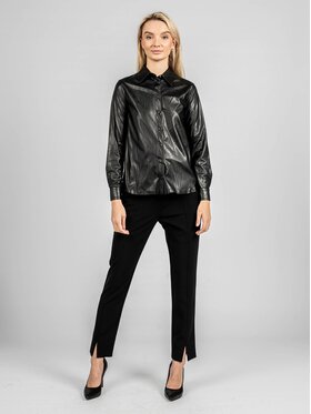 PINKO PINKO Koszula 1G168P Y7CD Czarny Slim Fit
