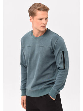 Volcano Volcano Bluza B-NECK Niebieski Regular Fit
