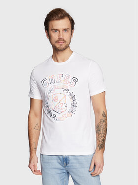 Guess Guess T-Shirt M3RI03 I3Z14 Biały Slim Fit