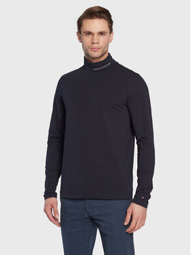 Tommy Hilfiger Tommy Hilfiger Гольф Logo MW0MW28787 Cиній Slim Fit