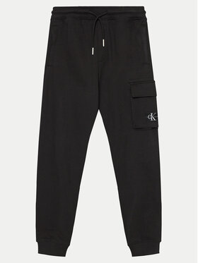 Calvin Klein Jeans Calvin Klein Jeans Pantaloni trening Badge IB0IB02199 Negru Relaxed Fit