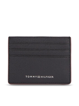 Tommy Hilfiger Tommy Hilfiger Bankkártya tartó Th Struc Leather Cc Holder AM0AM11606 Fekete