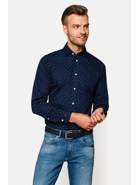 Lancerto Lancerto Koszula Christine KO073120000009 Granatowy Slim Fit