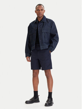 HUGO HUGO Kratke hlače iz tkanine Genar261S 50567293 Mornarsko modra Slim Fit