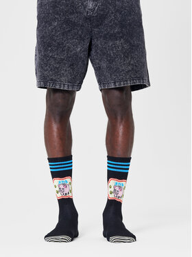 Happy Socks Happy Socks Unisex Magasszárú Zokni ATPBA14-9000 Fekete