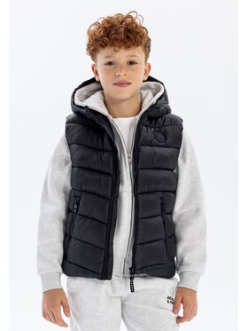 minoti minoti Kamizelka 19gilet45 Czarny Regular Fit