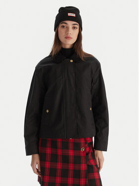 Hunter Hunter Μπουφάν μεταβατικό Leith HARW0065251 Μαύρο Oversize