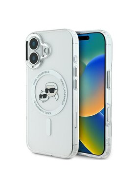 KARL LAGERFELD KARL LAGERFELD Etui na telefon Apple iPhone 16 Plus Biały