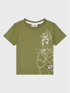 Fila Fila T-Shirt Toyama 771204 Zelená Relaxed Fit
